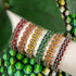 Tree Frog Links | Mini Kismet Bracelet | Green x Silver
