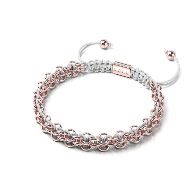 Tree Sloth Links | Mini Kismet Bracelet | White x Rose Gold