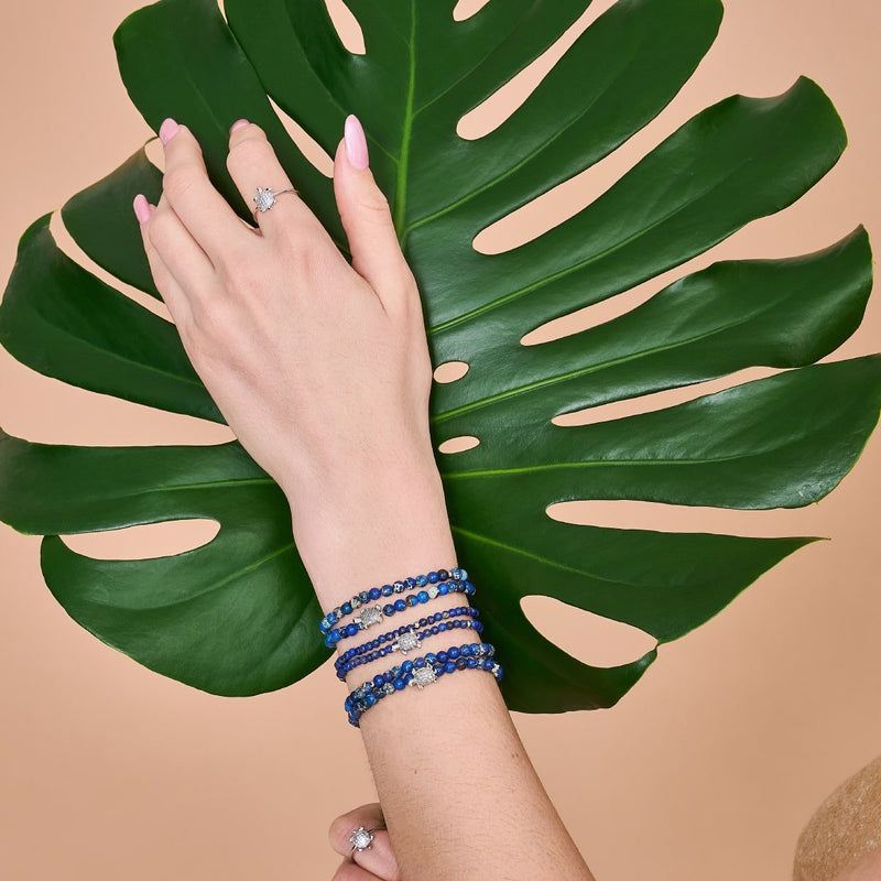 Lapis | Silver | Tortuga Gemstone Wrap