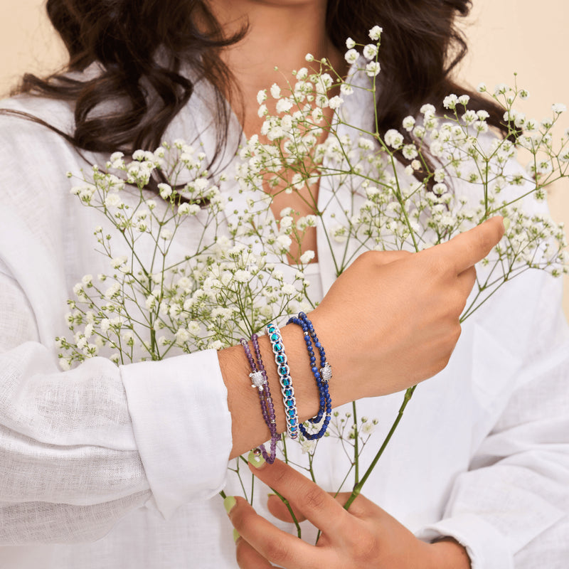 Lapis | Silver | Tortuga Gemstone Wrap