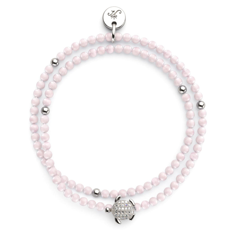 Rose Quartz | Silver | Tortuga Gemstone Wrap