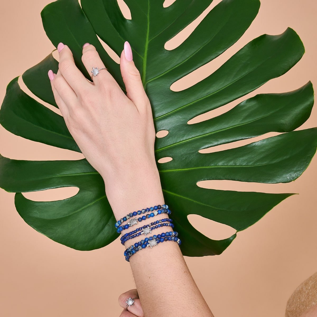 Sea Stone | Silver | Tortuga Gemstone Wrap