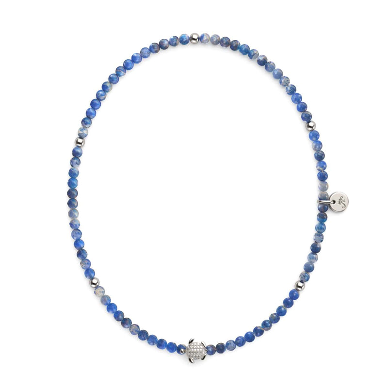 Sea Stone | Silver | Tortuga Gemstone Wrap