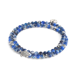 Sea Stone | Silver | Tortuga Gemstone Wrap