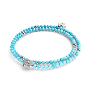 Turquoise | Silver | Tortuga Gemstone Wrap