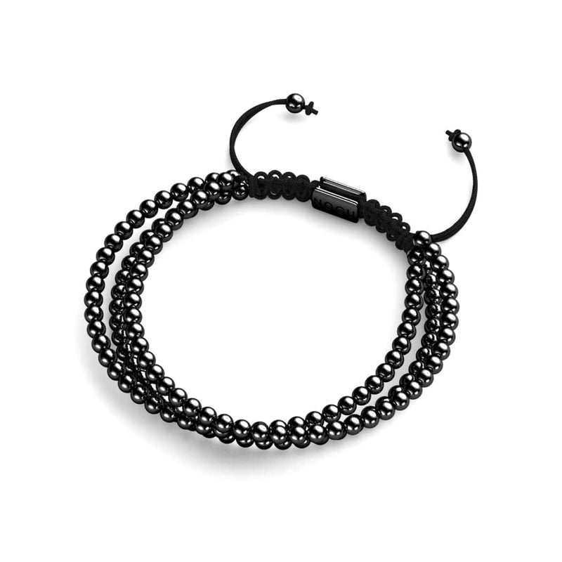 Trinity | Gunmetal | Triple Strand Bracelet