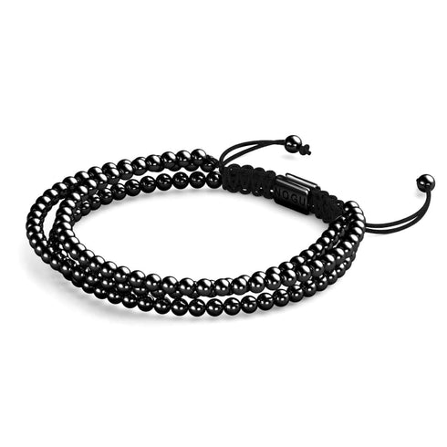 Trinity | Gunmetal | Triple Strand Bracelet
