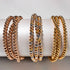 Trinity | Rose Gold | Triple Strand Bracelet