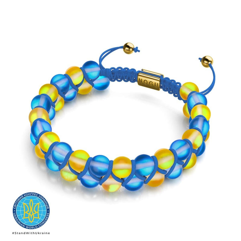 Starry Night I | Ukrainian Aid | Double Mermaid Glass Bead Bracelet