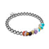 Array Multistone | Silver | Uncut Gemstone Bracelet