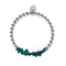 Malachite | Silver | Uncut Gemstone Bracelet