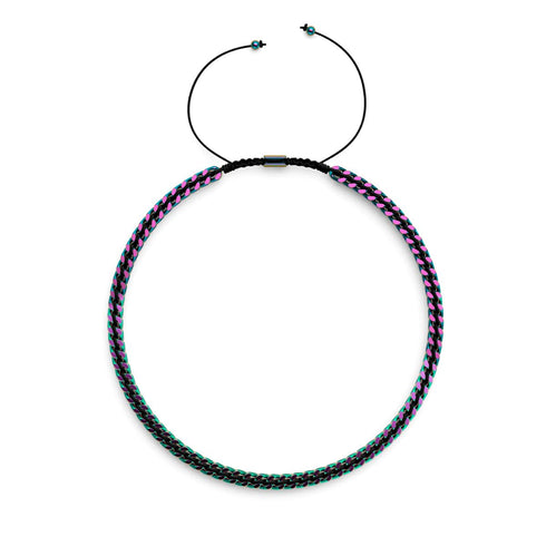 Black x Unicorn Silver | Gaia Wheat Chain | Choker Necklace