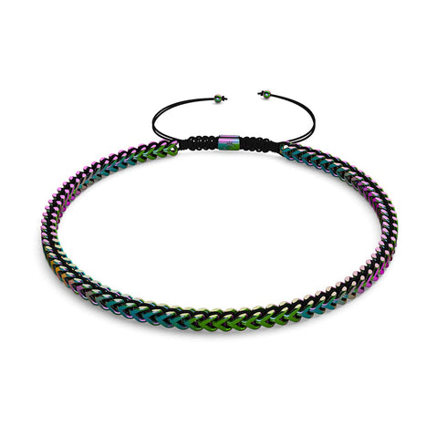 Black x Unicorn Silver | Gaia Wheat Chain | Choker Necklace