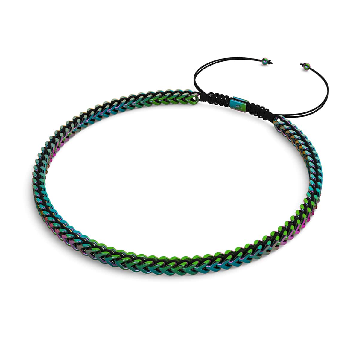 Black x Unicorn Silver | Gaia Wheat Chain | Choker Necklace