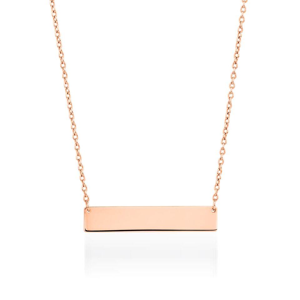 Minimalist Bar | 18k Rose Gold | Gilded Necklace