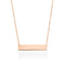Minimalist Bar | 18k Rose Gold | Gilded Necklace