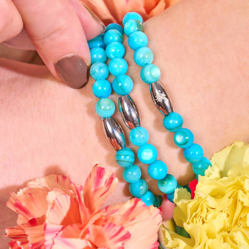 Sunlit Sky x Silver | Abalone Bracelet