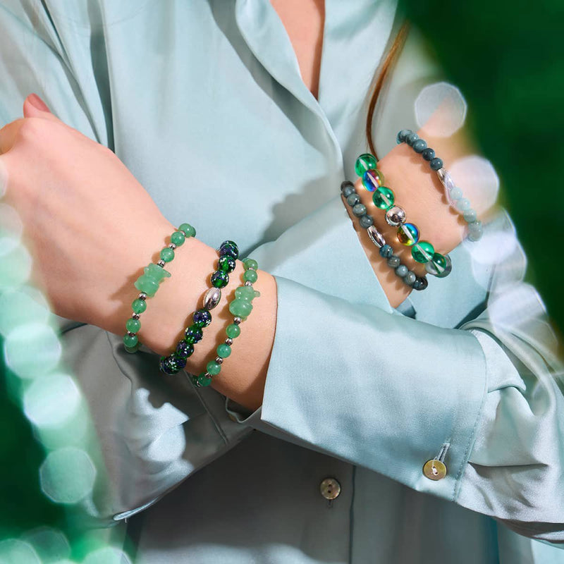 Viridian Kelp x Silver | Abalone Bracelet