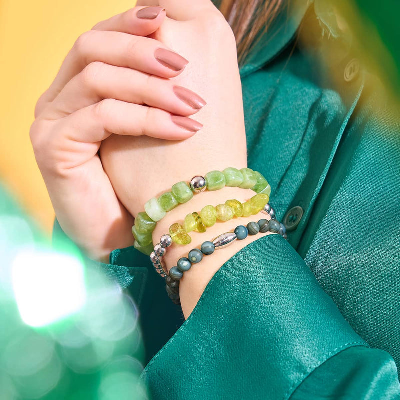 Viridian Kelp x Silver | Abalone Bracelet