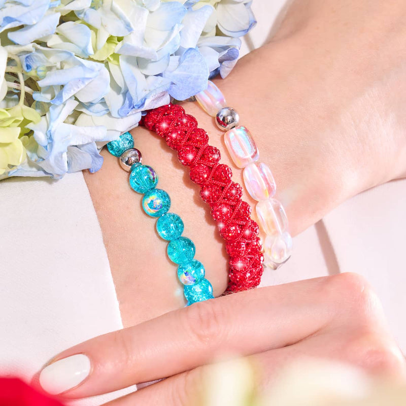 Blue Curacao | .925 Sterling Silver | Bubble Glass Bracelet