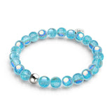 Blue Curacao | .925 Sterling Silver | Bubble Glass Bracelet