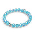 Blue Curacao | .925 Sterling Silver | Bubble Glass Bracelet