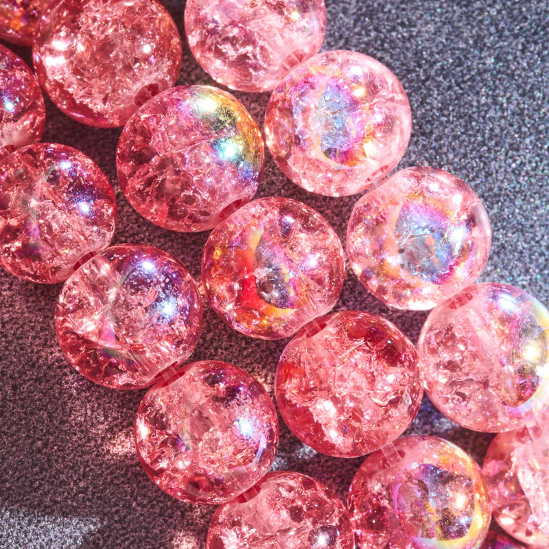 Magenta Meringue | .925 Sterling Silver | Bubble Glass Bracelet