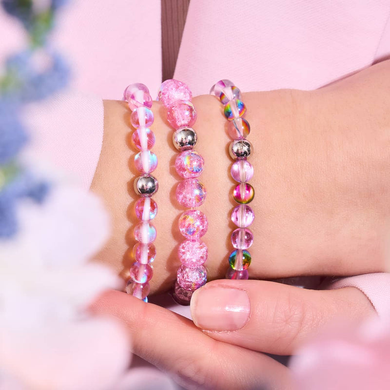 Purple Cloud | .925 Sterling Silver | Bubble Glass Bracelet