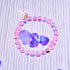 Purple Cloud | .925 Sterling Silver | Bubble Glass Bracelet