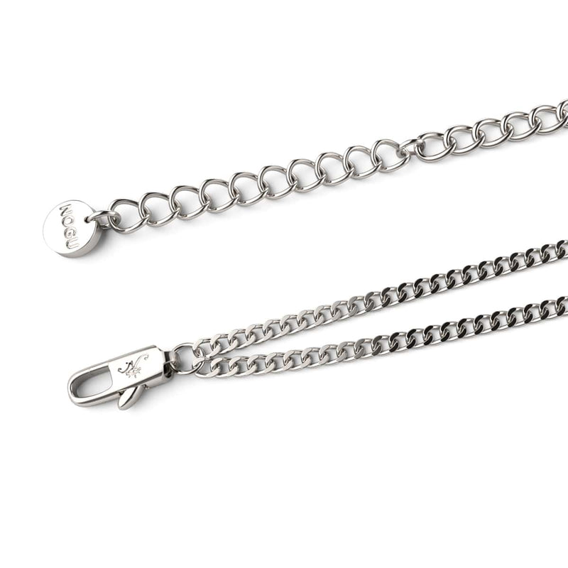 Rainbow Chakra | 7 Gemstone Chain Anklet | Silver