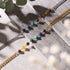 Rainbow Chakra | 7 Gemstone Chain Anklet | Silver