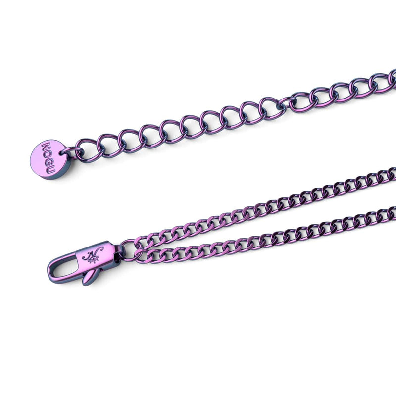 Rainbow Chakra | 7 Gemstone Chain Anklet | Unicorn Silver