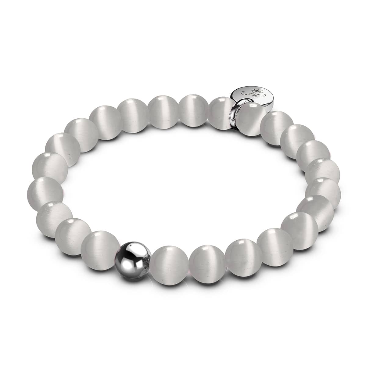 Velvet Storm | .925 Sterling Silver | Cheshire Glass Bracelet