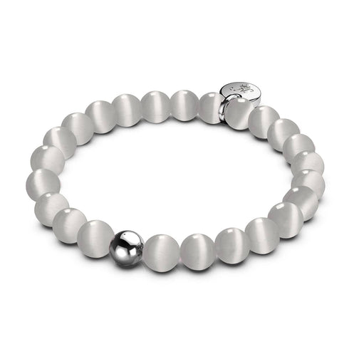 Velvet Storm | .925 Sterling Silver | Cheshire Glass Bracelet