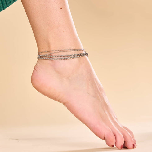 The Hera | Deluxe Braided Anklet Chain