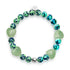 Blue Mint | Firefly Glass x Murano Glass Hearts Bracelet