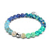 Blue Ombre | .925 Sterling Silver | Firefly Glass Bracelet