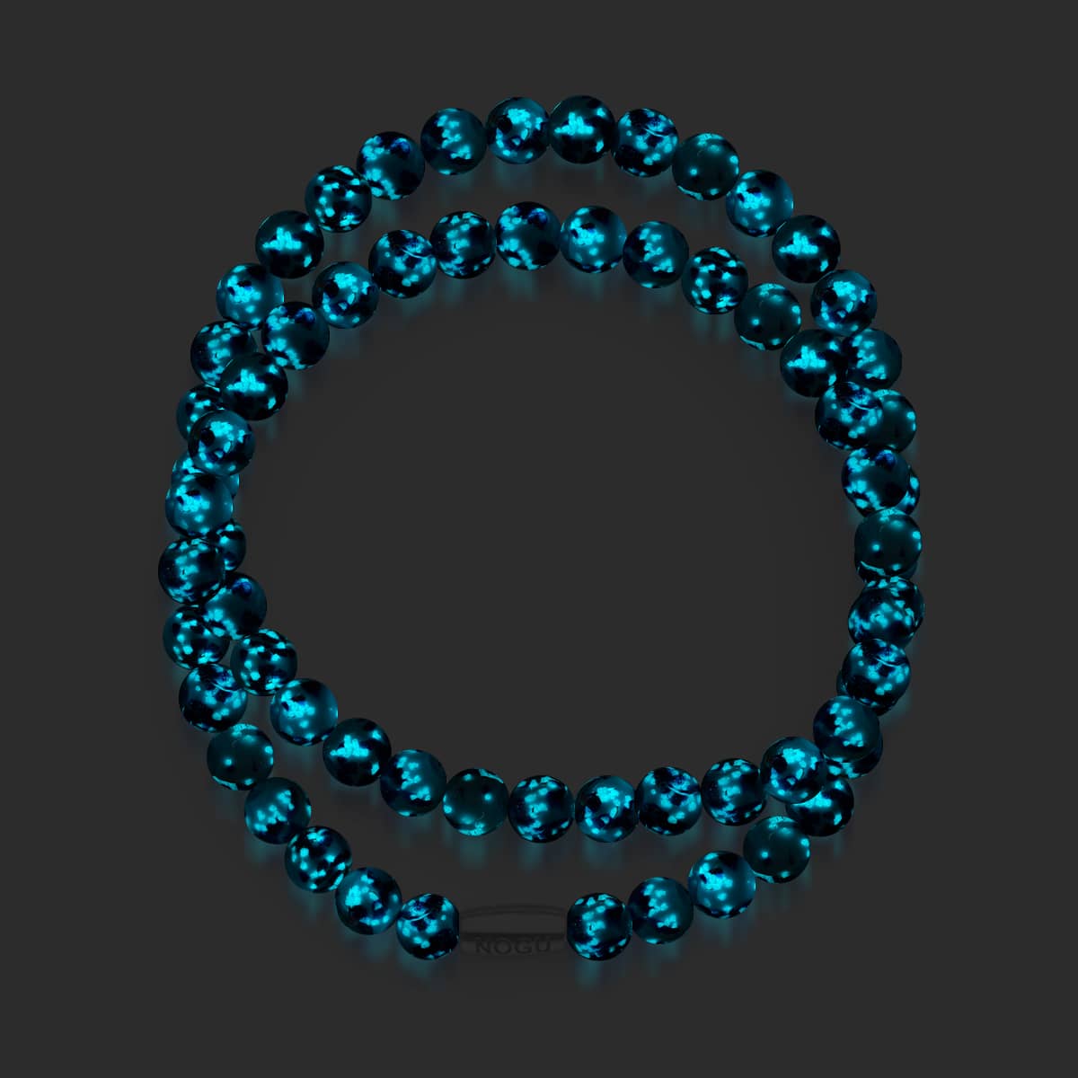 Blue Seaspray | .925 Sterling Silver | Firefly Glass Wrap