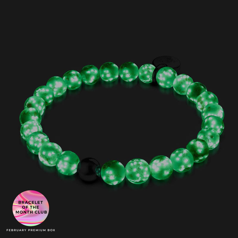 Cobalt | .925 Sterling Silver | Firefly Glass Bracelet