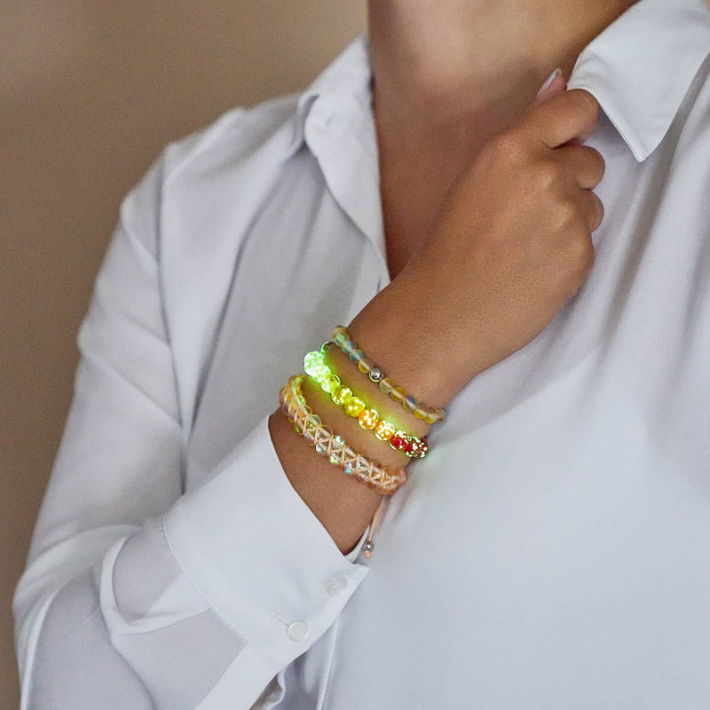 Harvest Ombre | .925 Sterling Silver | Firefly Glass Bracelet