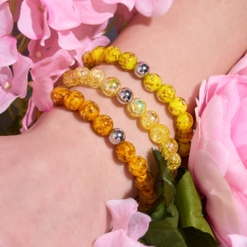 Mango | .925 Sterling Silver | Firefly Glass Bracelet