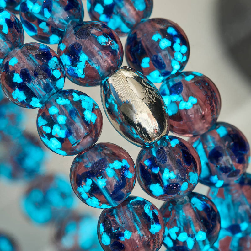 Purple Elixir | .925 Sterling Silver | Firefly Glass Bracelet