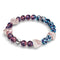 Purple Elixir | Firefly Glass x Murano Glass Hearts Bracelet