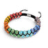Rainbow Chakra | Solid Firefly Glass Bracelet