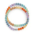 Rainbow Wrap | .925 Sterling Silver | Clear Firefly Glass Bracelet