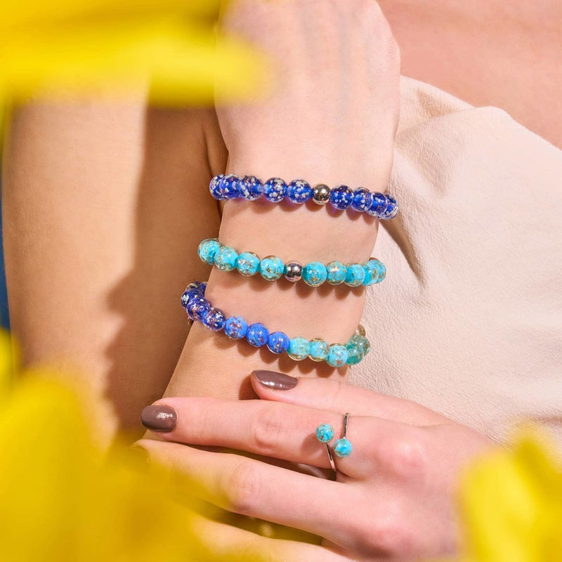 Sapphire | .925 Sterling Silver | Firefly Glass Bracelet