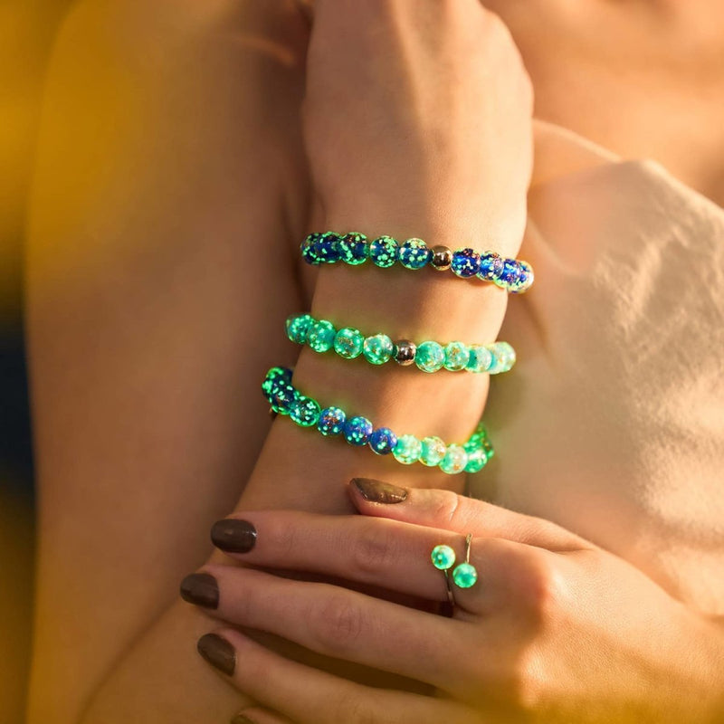 Sapphire | .925 Sterling Silver | Firefly Glass Bracelet