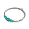 Teal | Silver | Firefly Glass Cascade Bracelet