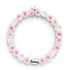 White x Pink | .925 Sterling Silver | Firefly Glass Love Bracelet