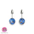 Cobalt | .925 Sterling Silver | Firefly Glass Stud Earrings